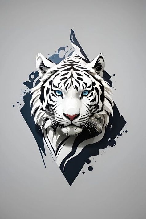 White Tiger Tattoo, Big Cat Tattoo, 3d Keychain, Wild Animal Wallpaper, Tiger Artwork, Bear Artwork, Tiger Wallpaper, Christian Shirts Designs, Wallpaper Texture