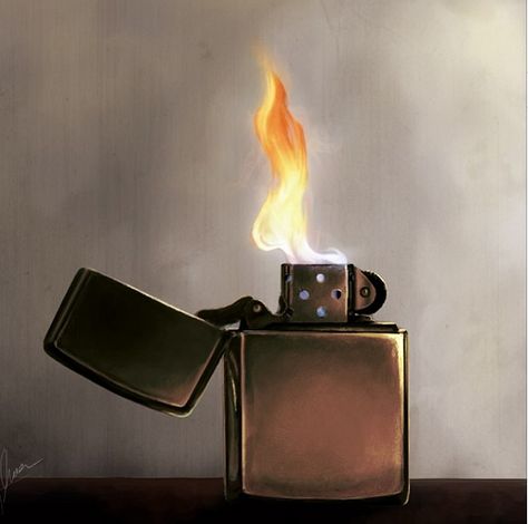 Zippo lighter illustration by Instagram fan @Mark Herrington Lighter Illustration, Lighter Ideas, Zippo Art, Lighter Art, Lighter Collection, Fire Drawing, Grunge Pictures, Light Tattoo, Cool Lighters