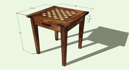 walnut chess table Small Game Table, Modern Table Design, Diy Modern Furniture, Table For 2, Nautical Living Room, Butcher Block Top, Chess Table, Wood Chess, The Butcher