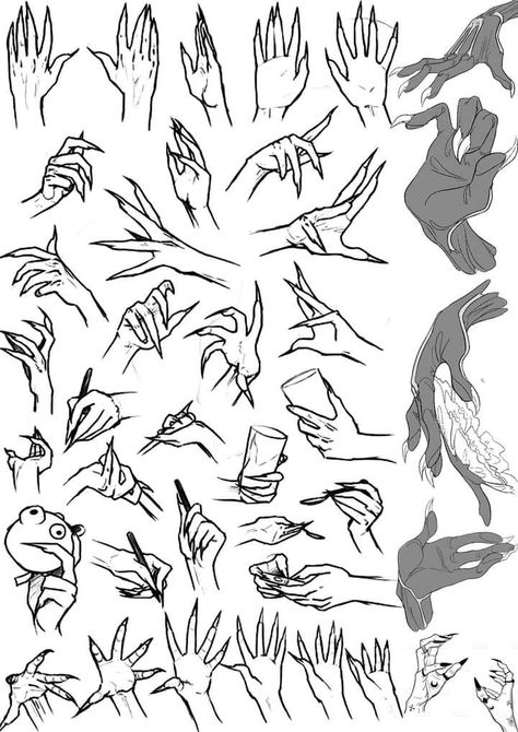 Hand Holding Mask Drawing Reference, Angry Hands Reference, Creepy Hand Reference, Claws Pose Reference, Biting Hand Reference, Front Facing Hand Reference, Sharp Hands Drawing, Hand Magic Reference, Clawed Hands Drawing