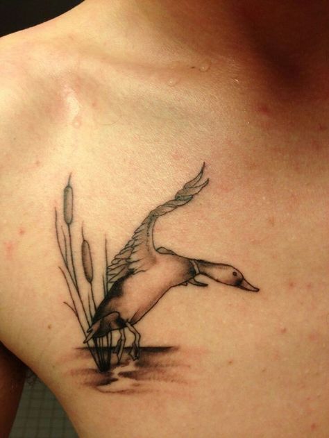 Duck Hunter Tattoo, Mallard Duck Tattoos, Waterfowl Tattoo, Mallard Duck Tattoo, Dg Tattoo, Ducks Mallard, Duck Hunting Tattoos, Tattoo Hunting, Goose Tattoo