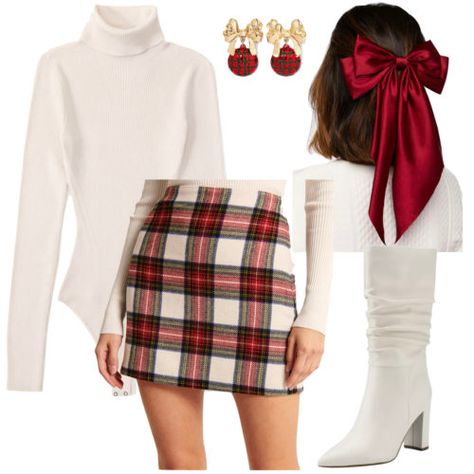 25 Cute Christmas Outfit Ideas to Make You Sparkle This Holiday Season Christmas Outfits Ideas For Women, Christmas Shopping Outfit Winter, Christmas Outfit With Skirt, Winter Outfits Board, Christmas Party Outfits School, Teen Girl Christmas Outfit, Christmas Concert Outfit Ideas, 90s Christmas Aesthetic Outfits, Outfits To Wear To The Nutcracker Ballet