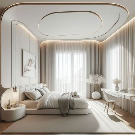 False Ceiling Bedroom, Unique Bedroom Design, Luxury Room Bedroom, Bedroom Interior Design Luxury, Bedroom Design Inspiration, Modern Luxury Bedroom, Modern Bedroom Interior, Bedroom False Ceiling Design, Ceiling Design Bedroom