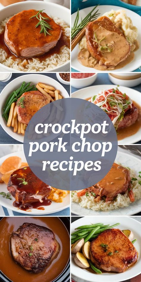 10 Best Crockpot Pork Chops for the Easiest Dinners How To Cook Pork Chops In Crock Pot, Pork Chop In The Crock Pot, Crockpot Boneless Pork Chops Crock Pots, Crockpot Boneless Pork Chop Recipes, Pork Recipes For Dinner Crockpot, Porkchops Crockpot Boneless, Crockpot Meals With Pork, Pork Chops In Crock Pot Recipes, Crockpot Bone In Pork Chops