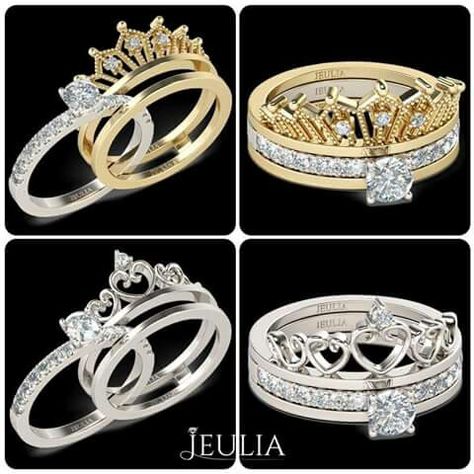 #wedding rings #queen #king Crown Rings, Ethereal Jewelry, Groom Ring, Boda Mexicana, Wedding Renewal, Best Pose For Photoshoot, Important Things In Life, Watch Luxury, Crown Ring