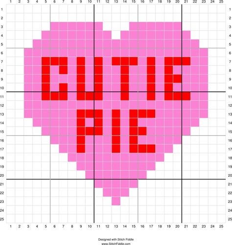 Stitch Fiddle, Crochet Pot Holders Free Pattern, Corner Crochet, Hamma Beads Ideas, Decorate For Christmas, Crochet Heart Pattern, Fuse Bead Patterns, Pixel Art Templates, Conversation Heart