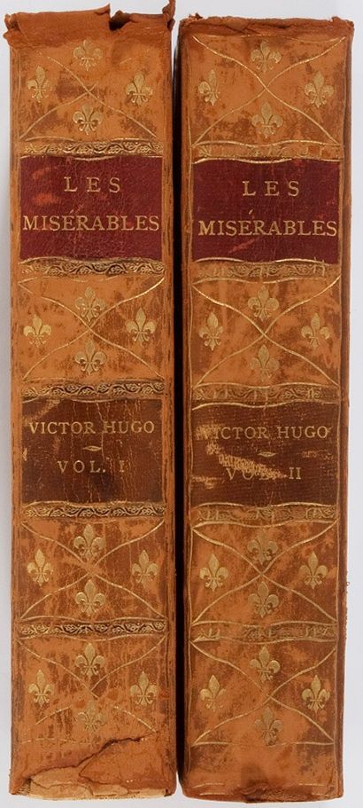 Victor Hugo. Les Miserables. Thomas Y. Crowell, 1887. Illustrated. Two octavo volumes. Early edition. Contemporary three-quarter leather over marbled boards. Le Miserables, Les Miserables Book, Les Miserables Victor Hugo, Les Miserable, Favorite Novels, Beautiful Books, Antiquarian Books, World Of Books, Les Miserables