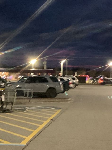 Walmart Parking Lot Night, Walmart Parking Lot Aesthetic, Walmart At Night, Dysfunctional Family Aesthetic, Alicia Core, Walmart Parking Lot, Go Piss Girl, At Night Aesthetic, Perfect Things