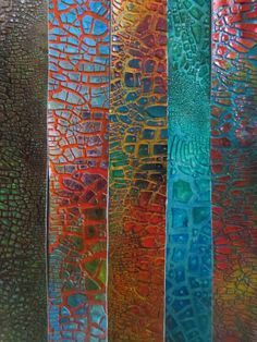 Textured Acrylic Art, Crackle Medium, Reptile Scales, Crackle Paint, Crackle Painting, Acrylic Colours, Dry Brush, Paint Effects, Beautiful Textures