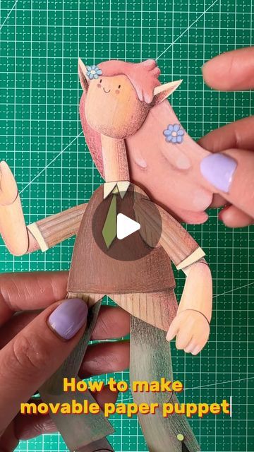 Easy Marionette Puppets, How To Make A Puppet Out Of Paper, Paper Stop Motion Animation, How To Make Puppets, How To Make A Puppet, Diy Puppets For Kids, Puppets For Kids To Make, Stop Motion Paper, Puppet Paper