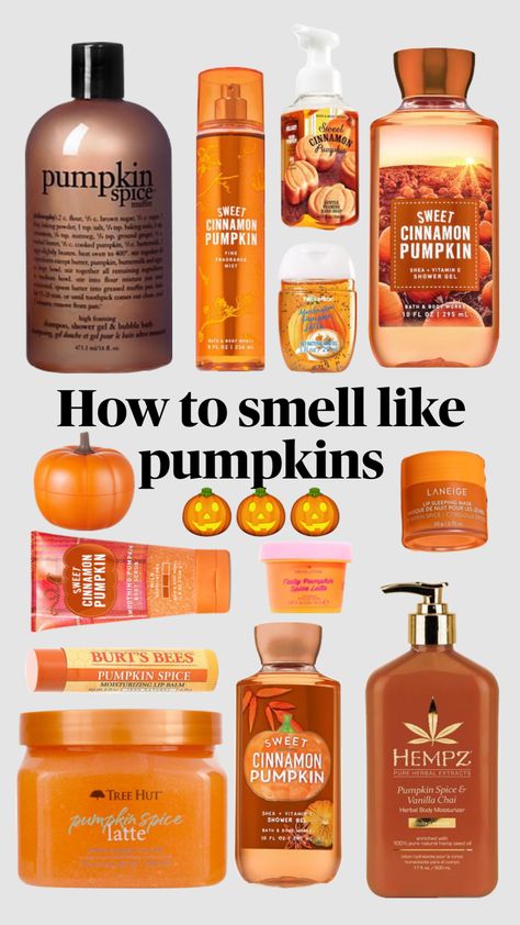 #fyp #pumpkin #pumpkinspice #pumpkinspicelatte #psl #fall #autumn #preppy #skincare #selfcare Fall Selfcare Aesthetic, Pumpkin Body Care, How To Smell Like Pumpkin Spice, How To Smell Like Fall, Pumpkin Spice Perfume, Pumpkin Spice Body Wash, Halloween Skincare, Pumpkin Perfume, Autumn Perfume