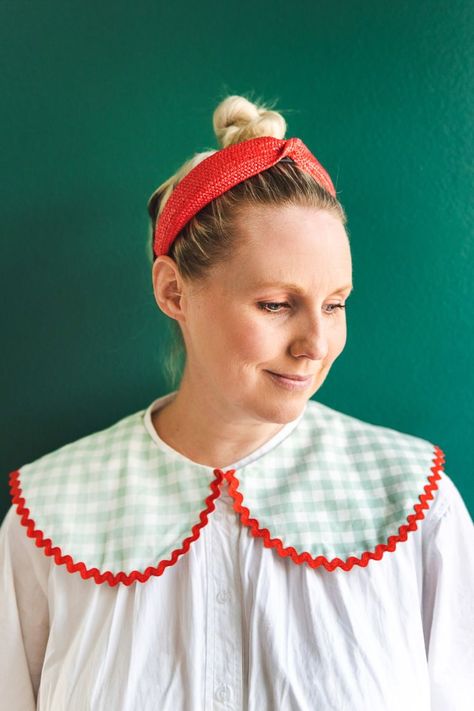 Large Collar Pattern, Diy Collar, Detachable Collar Outfit, Ruff Collar Diy, Detachable Collar Pattern Free, Dicky Collar Pattern, Detachable Spring Collar, Peter Pan Collars Diy, Diy Clown Collar Ruffles