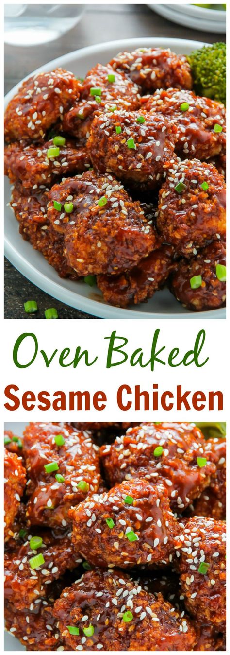 Baked Sesame Chicken, Chicken Oven, Keto Bread Recipe, Sesame Chicken Recipe, Bake Goods, Meat Appetizers, Appetizer Ideas, Oven Chicken, Sesame Chicken