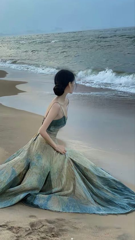 Fantasy Vibes, Beach Holiday Dresses, Maxi Long Dress, Book Writing, Heaven Sent, New Backgrounds, Holiday Dress, Modern Dress, How To Pose