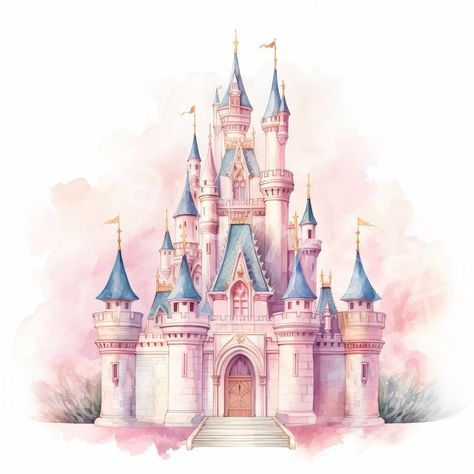 Princess Cover Photo, Disney Castle Drawing, Disney Princess Background, Disney Backgrounds, Sparkle Png, Castle Clipart, Disney World Castle, Disney Princess Castle, Nice Tattoos