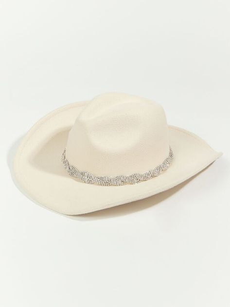 Mia Rhinestone Cowboy Hat | ARULA Rhinestone Cowboy Hat, Rhinestone Cowboy, Jewelry Western, Nashville Outfits, Tiered Tops, Wedding Branding, Boots Sneakers, The Outfit, Accessories Fashion