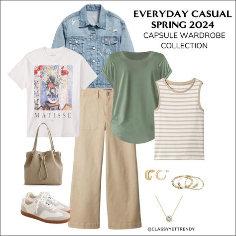 Spring Capsule Wardrobe Casual, Capsule Wardrobe Casual, Pieces Outfits, Capsule Wardrobe Women, Classy Yet Trendy, Teacher Wardrobe, Chanel Style, Outfits Classy, Coastal Grandmother