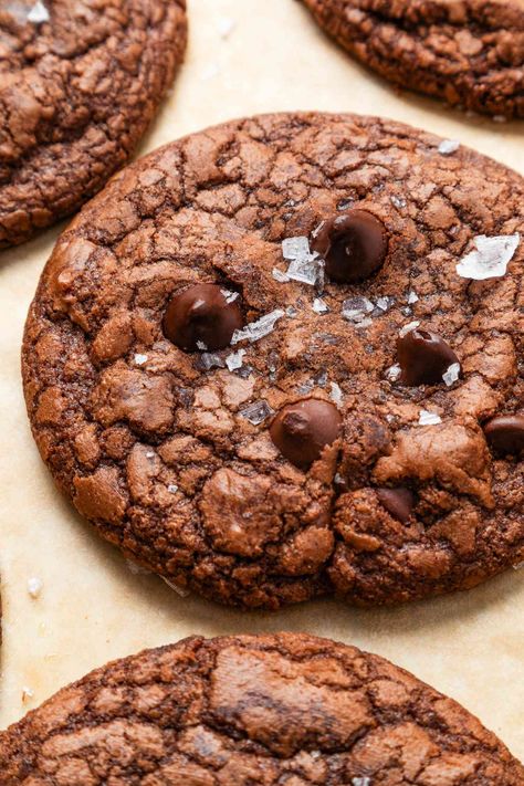 Three Ingredient Cookies, 3 Ingredient Brownies, Brownie Mix Cookies, Chocolate Cake Mix Cookies, Cookie Brownie, 3 Ingredient Cookies, Crockpot Ham, Cookie Brownie Recipe, Delish Desserts