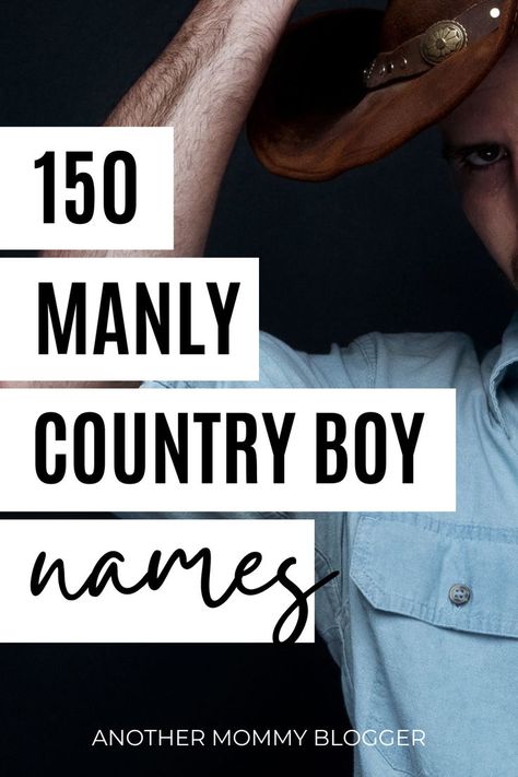 Country boy names and their meanings on this southern boy names list. Southern Boy Names, Boy Names List, Rustic Boy Names, Country Boy Names, Cool Baby Boy, First And Middle Names, Names And Their Meanings, Cool Baby Boy Names, Vintage Boy Names