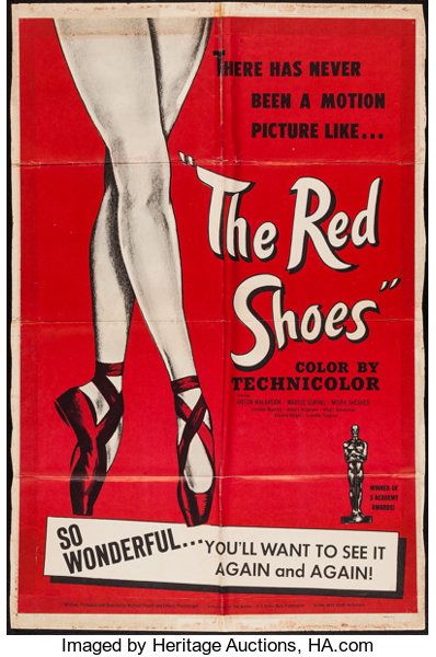 1950s Movies, Moira Shearer, June Moodboard, Films Posters, Theater Posters, Dark Screen, 1950s Hollywood, The Red Shoes, Vintage Movie Posters