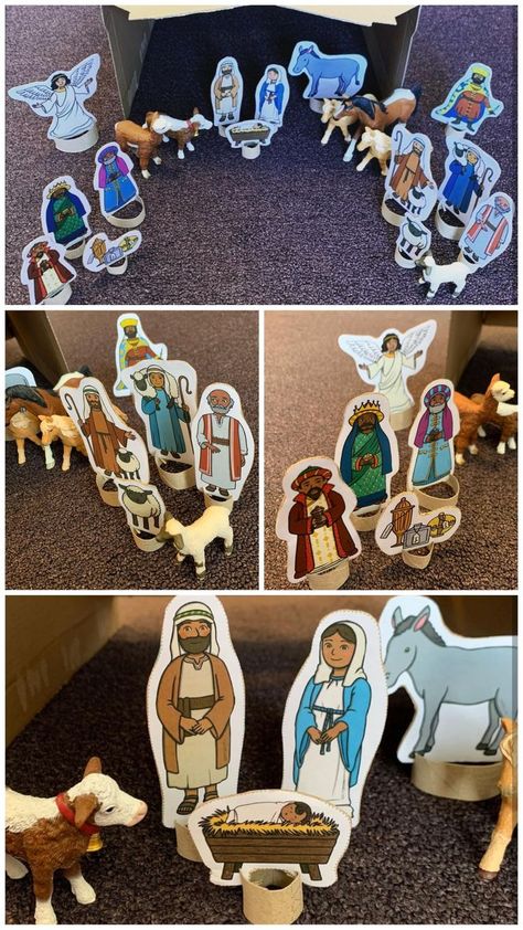 Follow the link to download these small world characters to create a nativity scene at home. Thanks to @playwithnina [Instagram] for sharing how they use them. #nativity #smallworld #twinklparents Nativity Scene Characters, Eylf Learning Outcomes, Nativity Characters, Continuous Provision, Learning Outcomes, Nativity Scene, Christmas Activities, Small World, Festival Season