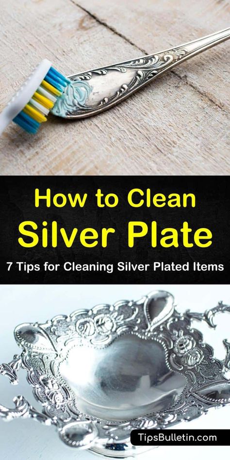 Polishing Silver Remove Tarnish, How To Keep Silver From Tarnishing, Polish Silver Diy Remove Tarnish, How To Clean Pewter, Clean Silverware, Cleaning Tarnished Silver, Cleaning Silver, Deep Cleaning Hacks, Homemade Cleaners