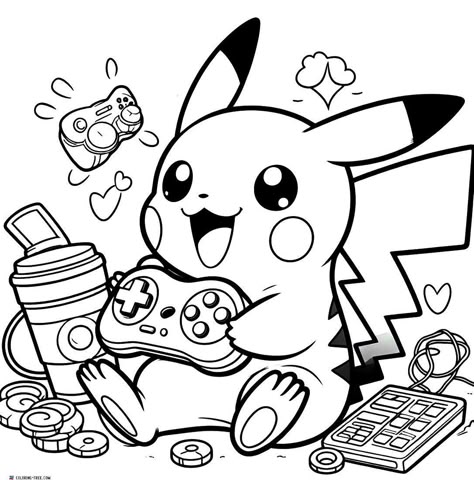 21 Pikachu Coloring Pages (Free Unique Printables) printableart #bekindcoloring #thankfulcoloringpage🖌️. Coloring Pages Pikachu, Pokemon Printable Coloring Pages, Pikachu Coloring Page Free Printable, Pokemon Printables Free Coloring, Pokemon Coloring Sheets Free Printable, Pokémon Colouring Pages, Cute Pokemon Coloring Pages, Boys Coloring Pages Free Printable, Free Coloring Pages Printables Disney