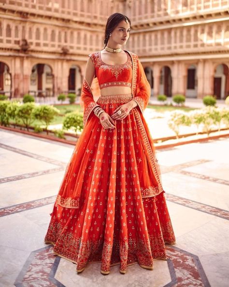 Gota Patti/ lehenga/ bride/ bridal/ bridal lehenga/ gota patti lehenga/ bridestyle/ style/ bride goals/ shaadisaga/ shaadi saga/ twirling/ wedding outfit/ weddinginspo/ wedding inspiration/ brides of india/ ethnic wear/ dupatta Simple Bridal Lehenga, Gota Patti Lehenga, भारतीय दुल्हन संबंधी, शादी की तस्वीरें, डिजाइनर कपड़े, Orange Lehenga, How To Dress For A Wedding, Indian Outfits Lehenga, Nikkah Dress