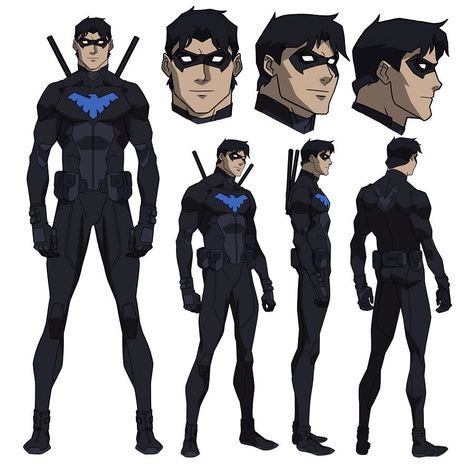 Phil Bourassa on Instagram: “Nightwing model sheet from Young Justice: Outsiders. #nightwing #dickgrayson #batman #thebatman #thedarkknight #gothamcity #youngjustice…” Young Justice Characters, Phil Bourassa, Nightwing Cosplay, Batman Concept, Character Turnaround, Univers Dc, Character Model Sheet, Model Sheet, Dc Comics Artwork