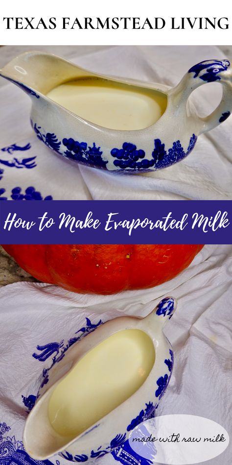 Homemade Evaporated Milk, Make Evaporated Milk, Evaporated Milk Recipes, How To Make Home, Small Sewing, Skim Milk, Evaporated Milk, Made From Scratch, Milk Recipes