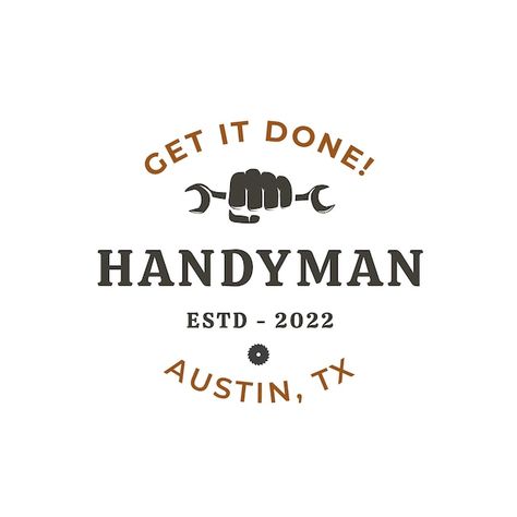 Free vector vintage get it done! handyma... | Free Vector #Freepik #freevector #retro-template #handyman-logo #vintage-logo #logo Handy Man Logo, Retro Template, Maintenance Logo, Handyman Logo, Free Logo Templates, Woodworking Logo, Editing Tool, Handyman Services, Logos Ideas