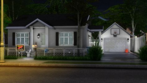 323 Hood Ave - Sims 4 Build - 30x20 - Unfurnished | mjsxms on Patreon Sims 4 Modern House, The Sims 4 Lots, Sims 4 Traits, Sims 4 Cas Mods, Sims 4 Cc Kids Clothing, The Sims 4 Pc, Sims 4 House Plans, Sims 4 House Building, Free Sims 4