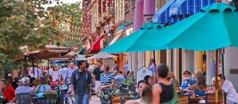 larimer-square-outdoor-dining-dusk Larimer Square Denver, Denver Shopping, Denver Neighborhoods, Coors Field, Visit Denver, Denver International Airport, Places To Live, Downtown Denver, Backyard Inspo