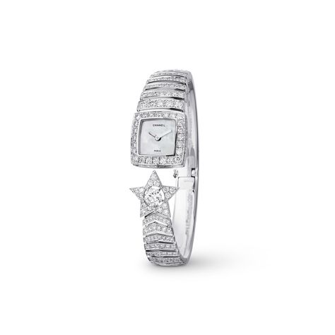 Matelassée Jewelry Watch - J61324 | CHANEL Chanel Watch, Star Watch, Jewelry Accessories Ideas, Classy Jewelry, Jewelry Lookbook, Girly Jewelry, Star Girl, Dream Jewelry, Jewelry Inspo