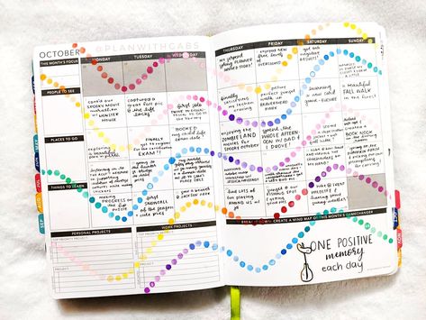 Planner Monthly Layout, Planner Spread Inspiration, Monthly Layout, 2022 Planner, Planner Layouts, First Monday, Planner Art, Passion Planner, Planner Spread