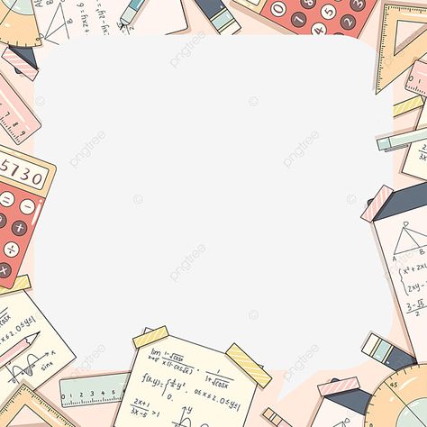 Business Math Background, Math Background Design Aesthetic Portrait, Math Background Design Aesthetic, Math Background Design, Math Border, Math Background, Bus Sekolah, Background Design Aesthetic, Eraser Pen