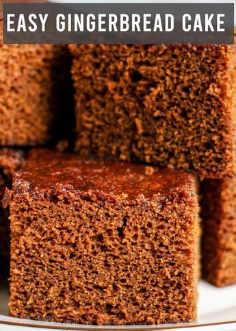 Easy Ginger Cake, Easy Gingerbread Cake Recipe, Ginger Bread Cake Recipe, Ginger Cake Recipe Easy, Christmas Spice Cake, Easy Gingerbread Cake, Ginger Cake Recipe, Gingerbread Cakes, Easy Gingerbread Recipe