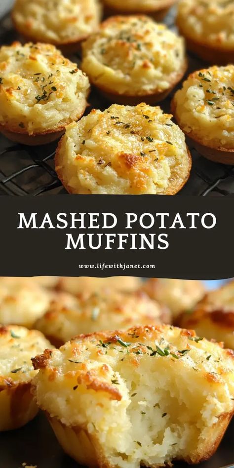 Mashed Potatoes And Onions, Mashed Potato Parfait, Cupcake Potatoes, Mashed Potato Cupcakes, Recipes Using Baked Potatoes, What Can You Make With Mashed Potatoes, Julia Childs Mashed Potatoes, Mash Potato Muffins, Mashed Potatoes Muffins