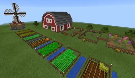 Minecraft Barn Farm and Windmill and Fence Minecraft Pinterest, Blossom Minecraft, Minecraft Farm House, Pfp Minecraft, Minecraft Farms, Minecraft Pfp, Village Minecraft, Minecraft Barn, Villa Minecraft