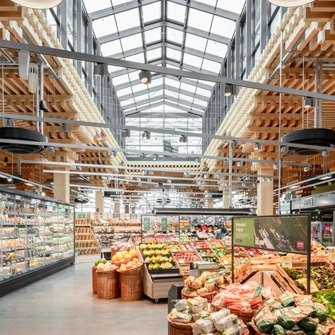 Weisbaden Germany, Urban Farming Architecture, Different Nationalities, Store Architecture, Street Food Market, Food Retail, Food Making, Supermarket Design, Green Farm