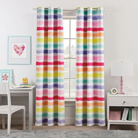 Girls' Room: Shop Stylish Furniture & Decor for Her Bedroom | Kohl's Classroom Curtain Ideas, Playroom Curtains, Classroom Curtains, Rainbow Curtains, Rainbow Bedroom, Kindergarten Classroom Decor, Big Girl Bedrooms, Rainbow Room, The Big One