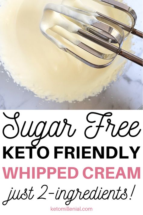 Whipping Cream Recipe, Quick Keto Dessert, Sugar Free Whipped Cream, Keto Whipped Cream, Whipped Cream Desserts, Homemade Whipped Cream Recipe, Whipped Cream Recipe, Cheesecake Smoothie, Recipes With Whipping Cream