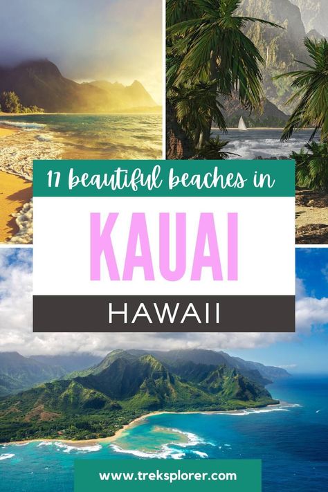 Escape to the best beaches in Kauai for a slice of Hawaiian paradise. From the secluded sands of Polihale to the family-friendly waters of Lydgate Beach Park, Kauai's coastline is a treasure trove of clear waters, white sands, and sun-drenched adventures. Kauai Hiking, Garden Island, Kauai Vacation, Waimea Bay, Salt Ponds, Poipu Beach, Hanalei Bay, Usa Beaches, Calm Waters