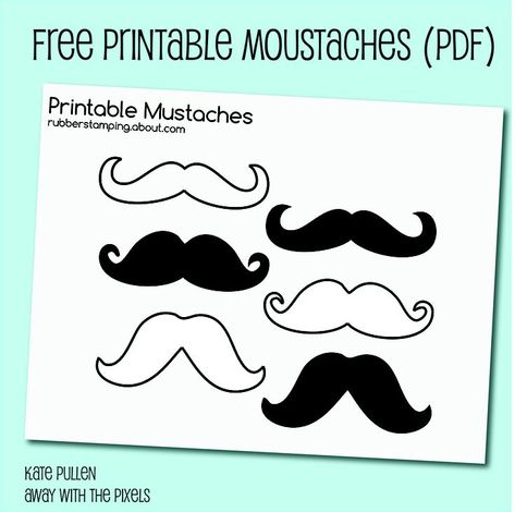 Free Printable Mustache Images For Your Craft Projects Pizza Party Birthday Ideas, Donuts For Dad, Book Club Crafts, Fiesta Graduation Party, Stamps Printable, Heart Shapes Template, Pizza Party Birthday, Printable Heart Template, Bunting Template