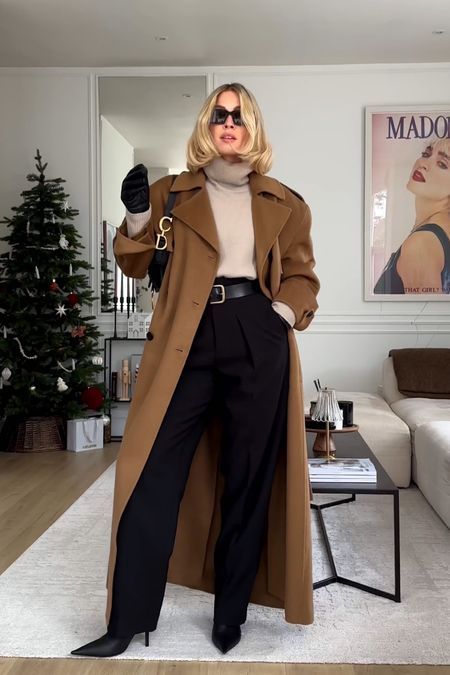 Le Specs L5000163 Unisex Outta … curated on LTK Trench Coat Outfit Business, Cold Weather Office Outfits, Brown Coat Outfit Winter, Winter Office Outfits Women Cold, Brown Long Coat Outfit, Winter Trench Coat Outfit, Super Cold Winter Outfits, Tan Coat Outfit, Brown Trench Coat Outfit