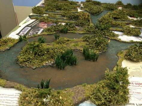 Mesbg Terrain, Swamp Terrain, Model Terrain, Wargaming Table, Sci Fi Miniatures, Warhammer Terrain, 40k Terrain, Miniature Bases, Game Terrain