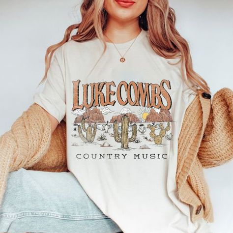 Lainey Wilson, Luke Combs, Music Sweatshirts, Country Tees, Cute Country Outfits, Country Music Shirts, Cowboys Shirt, Western Cowgirl, Concert Tshirts