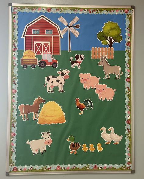 old mcdonald had a farm bulletin board Farm Props, Farm Bulletin Board, Old Mcdonald Had A Farm, Old Mcdonald, Classroom Art, Nursery Rhyme, Art Classroom, Nursery Rhymes, Art Decoration