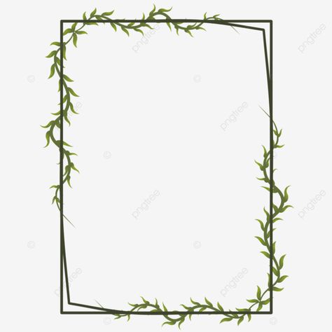 Plant Frame Drawing, Vines Plants Drawing, Vines Drawing Simple, Vines Decoration, Mythical Names, Vines Border, Poster Frame Design, Drawing Borders, Vine Drawing