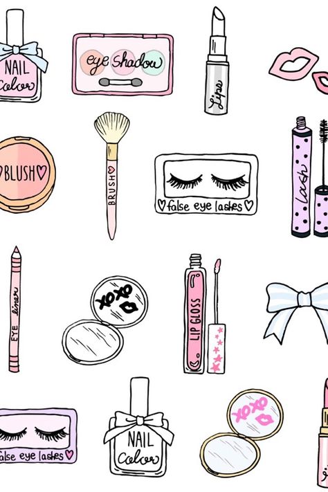 ♡Follow me for more goodies: @EnchantedinPink  Merry Christmas, Princess!♡ Makeup Wallpapers Iphone, Makeup Wallpaper, Makeup Illustration, Makeup Wallpapers, Makeup Drawing, Trendy Makeup, Sims 4 Mods, Makeup Art, Makeup Products